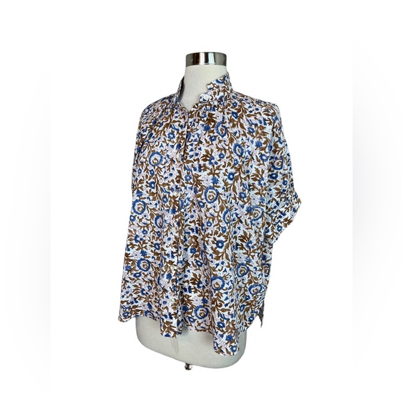 Alix of Bohemia Kitsey Hydrangea Shirt Womens Size Large - Picture 7 of 16